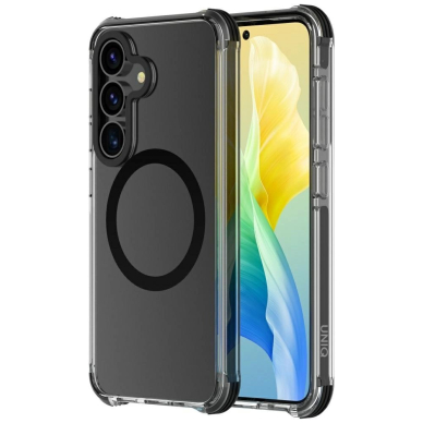 Uniq Combat MagSafe Dėklas skirtas Samsung Galaxy S25 - Juodas Uniq Combat MagSafe Dėklas skirtas Samsung Galaxy S25 - Juodas