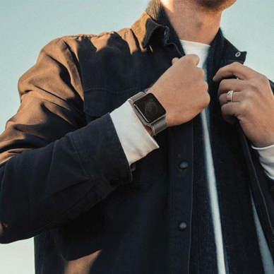 Apyrankė Uniq Dante Apple Watch Series 4/5/6/7/8/9/ SE 40 / 41mm strap. Stainless Steel rožinė 2 Apyrankė Uniq Dante Apple Watch Series 4/5/6/7/8/9/ SE 40 / 41mm strap. Stainless Steel rožinė 2