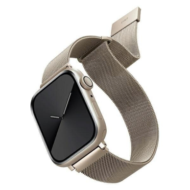 Apyrankė Uniq Dante Apple Watch Series 4/5/6/7 / SE 40 / 41mm. Stainless Steel Auksinė Apyrankė Uniq Dante Apple Watch Series 4/5/6/7 / SE 40 / 41mm. Stainless Steel Auksinė