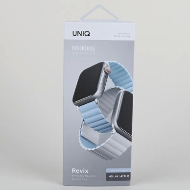 Uniq Dėklas Revix strap skirta Apple Watch 1/2/3/4/5/6/7/8/9/SE/SE2/Ultra 42/44/45/49mm. Reversible Magnetic Baltas-Mėlynas/Baltas-Mėlynas 9 Uniq Dėklas Revix strap skirta Apple Watch 1/2/3/4/5/6/7/8/9/SE/SE2/Ultra 42/44/45/49mm. Reversible Magnetic Baltas-Mėlynas/Baltas-Mėlynas 9