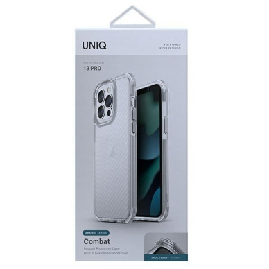Dėklas UNIQ Combat iPhone 13 Pro / 13 6,1" frost skaidrus 5 Dėklas UNIQ Combat iPhone 13 Pro / 13 6,1" frost skaidrus 5