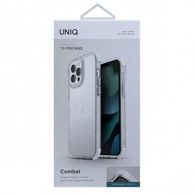 Dėklas UNIQ etui Combat iPhone 13 Pro Max 6,7" Baltas 3