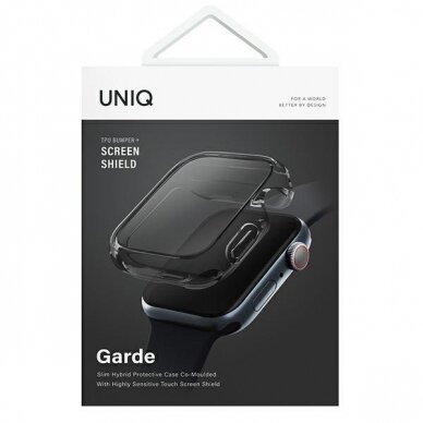 Ekrano apsauga UNIQ etui Garde Apple Watch Series 7/8/9 45mm. Pilka 5 Ekrano apsauga UNIQ etui Garde Apple Watch Series 7/8/9 45mm. Pilka 5