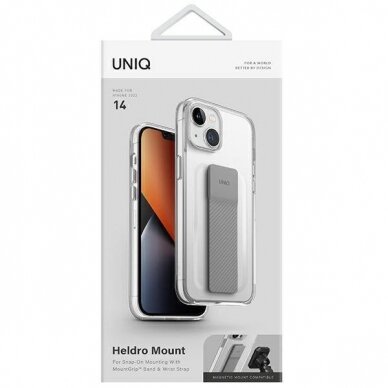Dėklas UNIQ etui Heldro Mount iPhone 14 Skaidrus 8 Dėklas UNIQ etui Heldro Mount iPhone 14 Skaidrus 8