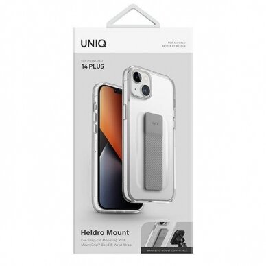 Dėklas UNIQ etui Heldro Mount iPhone 14 Plus Skaidrus 8