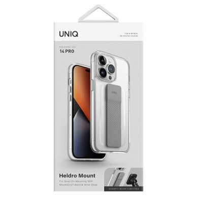 Dėklas UNIQ etui Heldro Mount iPhone 14 Pro Skaidrus 8