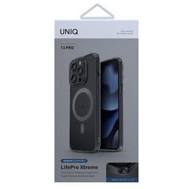 Dėklas UNIQ etui LifePro Xtreme iPhone 13 Pro / 13 6,1" magsafe Dūminis 5