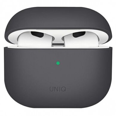 Dėklas UNIQ Lino AirPods 3 Pilkas Dėklas UNIQ Lino AirPods 3 Pilkas