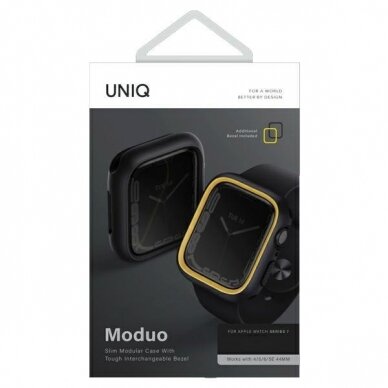 Ekrano apsauga UNIQ etui Moduo Apple Watch Series 4/5/6/7/8/9/SE 40/41mm 3 Ekrano apsauga UNIQ etui Moduo Apple Watch Series 4/5/6/7/8/9/SE 40/41mm 3