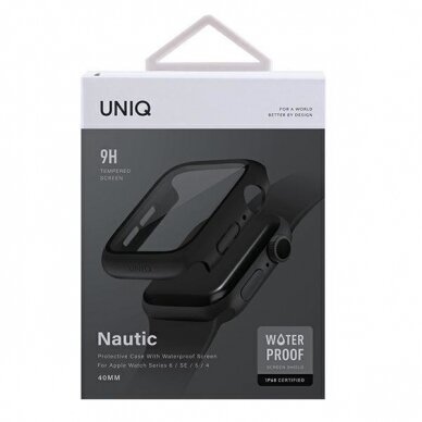 AKCIJA! UNIQ rėmelis Nautic Apple Watch Series 4/5/6/SE 40mm juodas 7 AKCIJA! UNIQ rėmelis Nautic Apple Watch Series 4/5/6/SE 40mm juodas 7