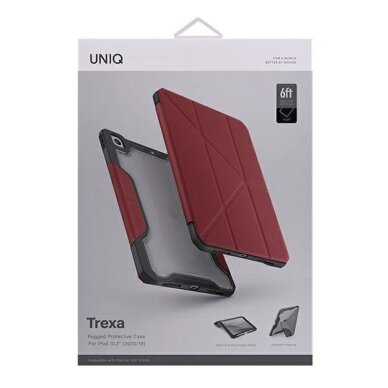 UNIQ dėklas Trexa iPad 10.2" 2021/2020/ 2019 Antimicrobial czerwony/red 7