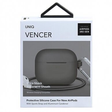 DĖKLAS UNIQ Vencer AirPods 3 gen. Silicone 5 DĖKLAS UNIQ Vencer AirPods 3 gen. Silicone 5