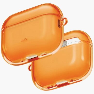 AirPods Pro 3 Uniq Glase dėklas – oranžinis