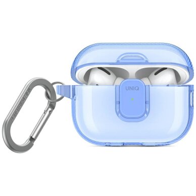 AirPods Pro 2 dėklas Uniq Glase Pro – mėlynas