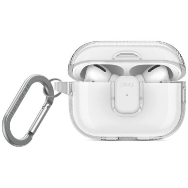 AirPods Pro 2 dėklas Uniq Glase Pro – skaidrus