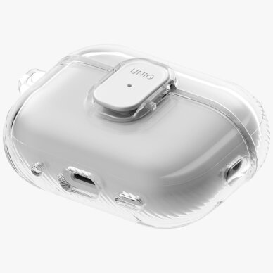 AirPods Pro 3 Uniq Glase Pro Lock dėklas – skaidrus 4 AirPods Pro 3 Uniq Glase Pro Lock dėklas – skaidrus 4