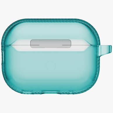 AirPods Pro 3 Uniq Glase Pro Lock dėklas – skaidriai mėlynas 3