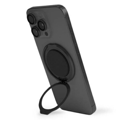 Magnetinis laikiklis Uniq Gripfit 360 su stoveliu – juodas / midnight black Magnetinis laikiklis Uniq Gripfit 360 su stoveliu – juodas / midnight black