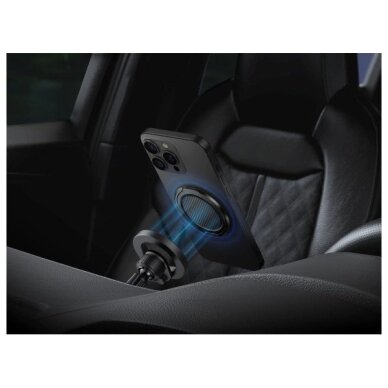 Magnetinis laikiklis Uniq Gripfit Premium 360 su stoveliu – juodas / carbon black 2