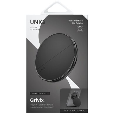 Magnetinis laikiklis Uniq Grivix Classic 360 su stovu – juodas 3