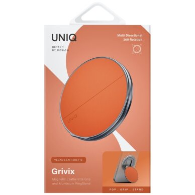 Magnetinis laikiklis Uniq Grivix Classic 360 su stovu – oranžinis 3 Magnetinis laikiklis Uniq Grivix Classic 360 su stovu – oranžinis 3
