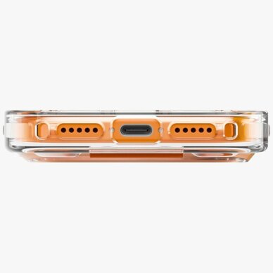 iPhone 17 Pro Uniq Heldro Air MagClick Charging dėklas – oranžinis 2