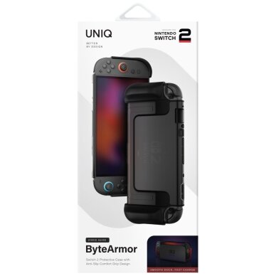 Nintendo Switch 2 dėklas Uniq Hybrid Bytearmor – juodas 3
