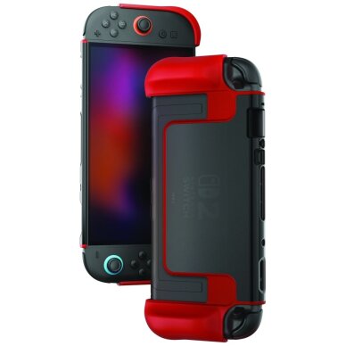 Nintendo Switch 2 dėklas Uniq Hybrid Bytearmor – raudonas