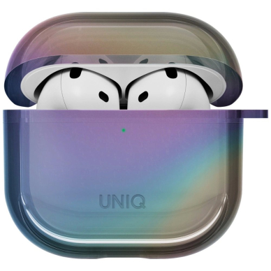 AirPods 4 Uniq Iridescia kabinamas dėklas - holo daugiaspalvis 1