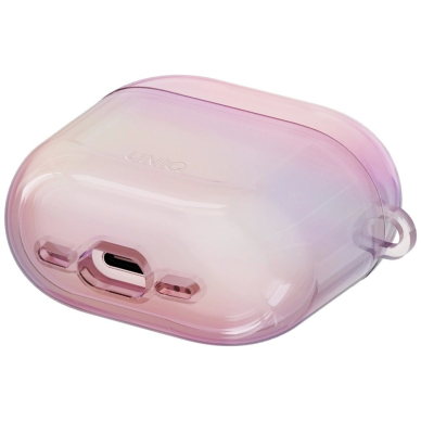 AirPods 4 Uniq Iridescia kabinamas dėklas - holo rožinis 2