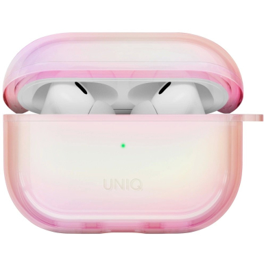 AirPods Pro 2 Uniq Iridescia kabinamas dėklas - holo rožinis 1 AirPods Pro 2 Uniq Iridescia kabinamas dėklas - holo rožinis 1