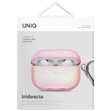 AirPods Pro 2 Uniq Iridescia kabinamas dėklas - holo rožinis 3 AirPods Pro 2 Uniq Iridescia kabinamas dėklas - holo rožinis 3