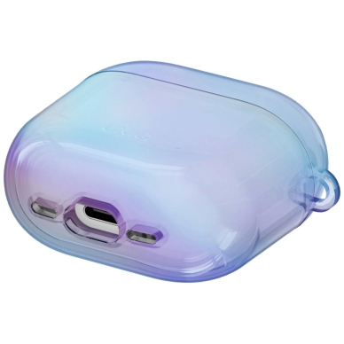 AirPods 4 Uniq Iridescia kabinamas dėklas - holo mėlynas 2