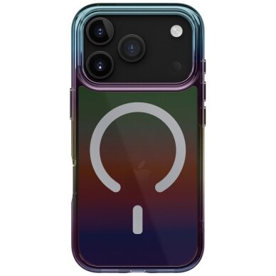 iPhone 17 Pro Uniq Iridescia MagClick Charging dėklas – margaspalvis 1 iPhone 17 Pro Uniq Iridescia MagClick Charging dėklas – margaspalvis 1