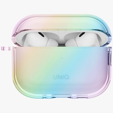 AirPods Pro 3 Uniq Iridescia Hang dėklas – skaidrus, įvairiaspalvis 3 AirPods Pro 3 Uniq Iridescia Hang dėklas – skaidrus, įvairiaspalvis 3