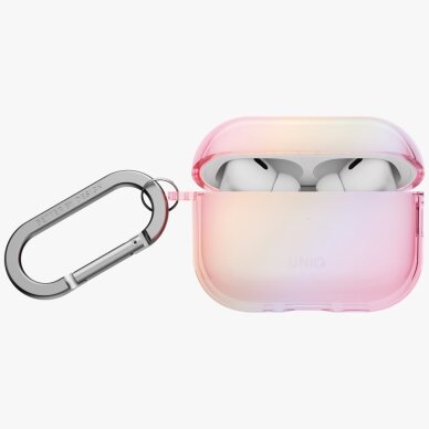AirPods Pro 3 Uniq Iridescia Hang dėklas – skaidrus rožinis 1 AirPods Pro 3 Uniq Iridescia Hang dėklas – skaidrus rožinis 1