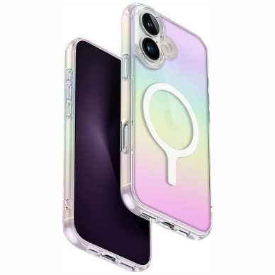 Uniq Iridescia Magclick Charging Dėklas skirtas iPhone 16 Plus - Multicolor Uniq Iridescia Magclick Charging Dėklas skirtas iPhone 16 Plus - Multicolor