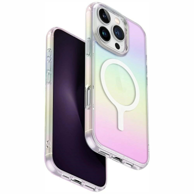 Uniq Iridescia Magclick Charging Dėklas skirtas iPhone 16 Pro - Multicolor