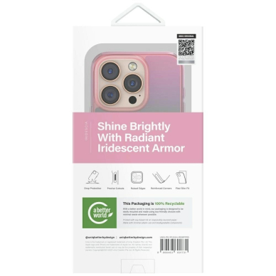 Uniq Iridescia Magclick Charging Dėklas skirtas iPhone 16 Pro - Rožinis 4
