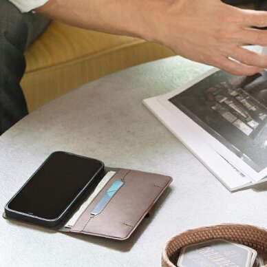 Atverčiamas dėklas UNIQ Journa iPhone 12 Pro Max Pilkas 6 Atverčiamas dėklas UNIQ Journa iPhone 12 Pro Max Pilkas 6