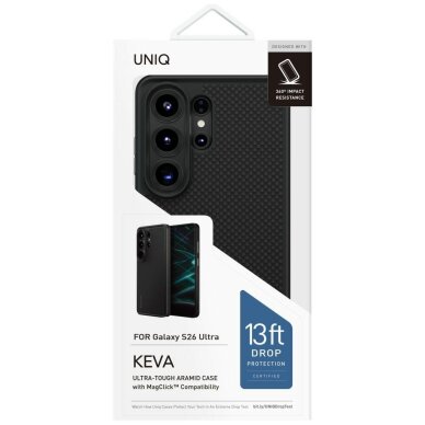 Samsung Galaxy S26 Ultra Uniq Keva Magclick Charging dėklas – juodas 2 Samsung Galaxy S26 Ultra Uniq Keva Magclick Charging dėklas – juodas 2