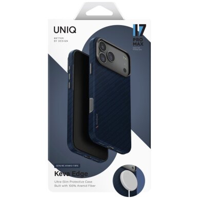 iPhone 17 Pro Max Uniq Keva EDGE MagClick Charging dėklas – mėlynas 5 iPhone 17 Pro Max Uniq Keva EDGE MagClick Charging dėklas – mėlynas 5