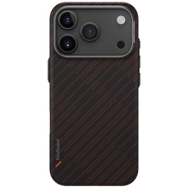 iPhone 17 Pro Uniq Keva EDGE MagClick Charging dėklas – oranžinis 1