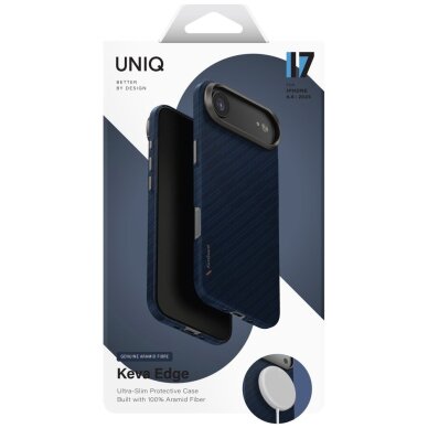 iPhone Air Uniq Keva EDGE MagClick Charging dėklas – mėlynas 5