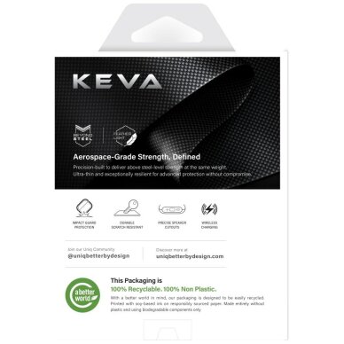 AirPods Pro 3 Uniq Keva Prime dėklas – juodas 2