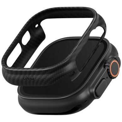 Apple Watch 49mm Uniq Keva Verge dėklas – juodas