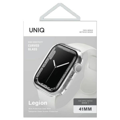 Uniq Legion Dėklas Apple Watch Series 7/8/9 41mm Permatomas 1