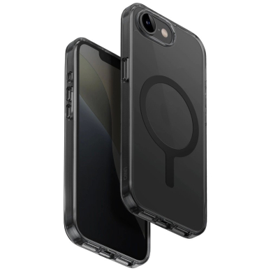 Uniq LifePro Magclick Charging Dėklas skirtas iPhone 16e - Juodas