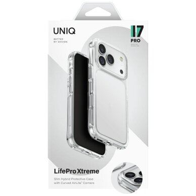 iPhone 17 Pro dėklas Uniq Lifepro Xtreme – skaidrus 5 iPhone 17 Pro dėklas Uniq Lifepro Xtreme – skaidrus 5