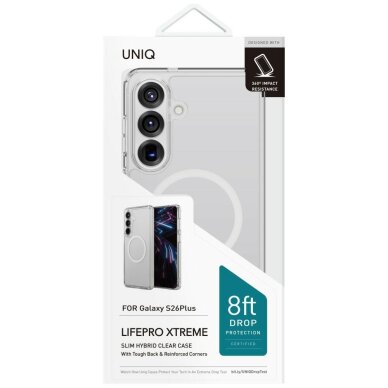 Samsung Galaxy S26+ Uniq LifePro Xtreme Magclick Charging dėklas – skaidrus 2